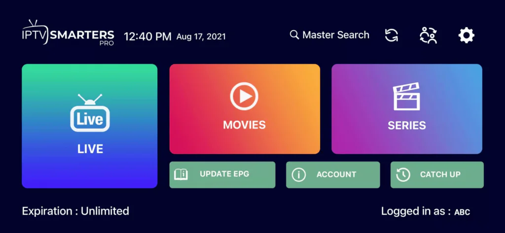 Étape 2 - Dashboard Android IPTV France TV