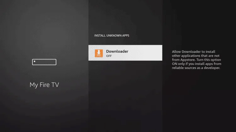 Étape 11 - Sélectionnez Downloader IPTV France TV